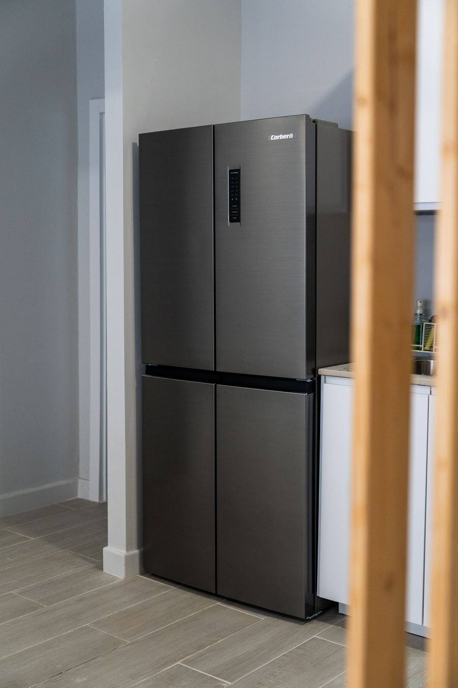 Large four-door fridge